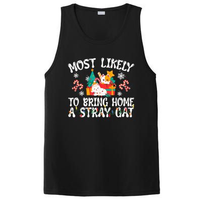 Most Likely To Bring Home A Stray Cat Matching Christmas PosiCharge Competitor Tank