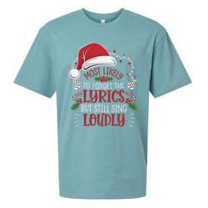 Most Likely To Forget Lyrics But Still Sing Loudly Funny Sueded Cloud Jersey T-Shirt