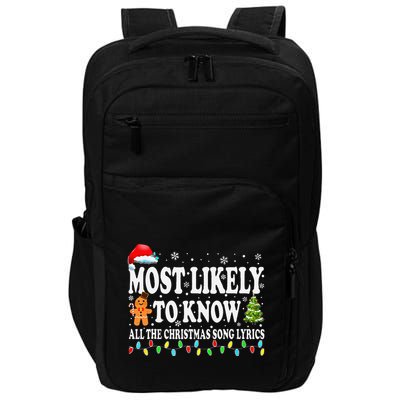 Most Likely To Christmas Know All The Christmas Song Lyrics Impact Tech Backpack