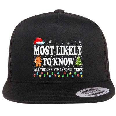 Most Likely To Christmas Know All The Christmas Song Lyrics Flatbill Hat