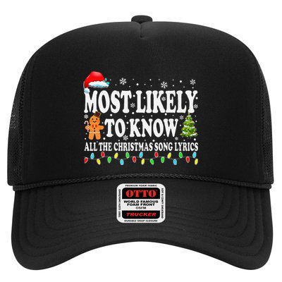 Most Likely To Christmas Know All The Christmas Song Lyrics Trucker Hat