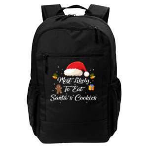 Most Likely To Eat Santa’S Cookies | Merry Christmas Daily Commute Backpack