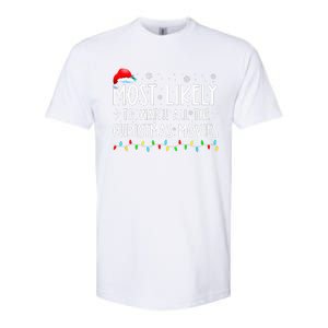 Most Likely To Watch All Christmas Movies Family Xmas Softstyle CVC T-Shirt