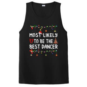 Most Likely To Christmas Shirt Funny Matching Family Pajamas PosiCharge Competitor Tank