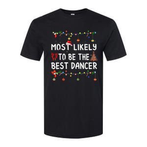 Most Likely To Christmas Shirt Funny Matching Family Pajamas Softstyle CVC T-Shirt