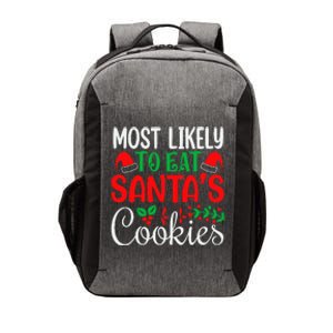 Most Likely To Eat Santa's Cookies Christmas Family Matching Vector Backpack