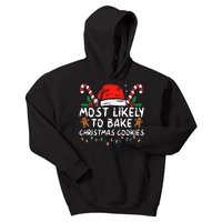 Most Likely To Bake Christmas Cookies Funny Baker Christmas Kids Hoodie