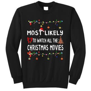 Most Likely To Christmas Shirt Funny Matching Family Pajamas Sweatshirt