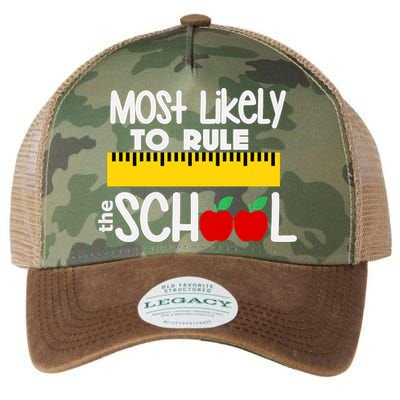 MOST LIKELY TO RULE THE SCHOOL RULER & APPLE Legacy Tie Dye Trucker Hat