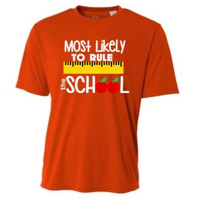 MOST LIKELY TO RULE THE SCHOOL RULER & APPLE Cooling Performance Crew T-Shirt