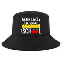 MOST LIKELY TO RULE THE SCHOOL RULER & APPLE Cool Comfort Performance Bucket Hat
