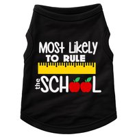 MOST LIKELY TO RULE THE SCHOOL RULER & APPLE Doggie Tank
