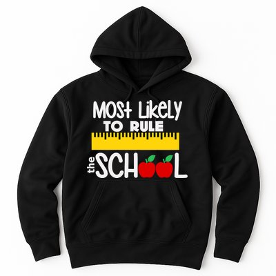 MOST LIKELY TO RULE THE SCHOOL RULER & APPLE Hoodie