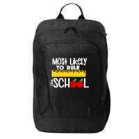 MOST LIKELY TO RULE THE SCHOOL RULER & APPLE City Backpack