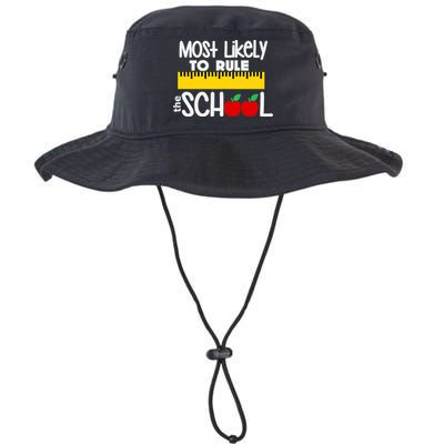 MOST LIKELY TO RULE THE SCHOOL RULER & APPLE Bucket Hat