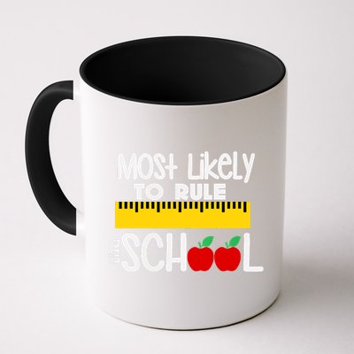 MOST LIKELY TO RULE THE SCHOOL RULER & APPLE Mug