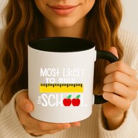 MOST LIKELY TO RULE THE SCHOOL RULER & APPLE Mug