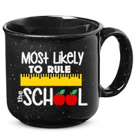 MOST LIKELY TO RULE THE SCHOOL RULER & APPLE 15oz Campfire Ceramic Mug