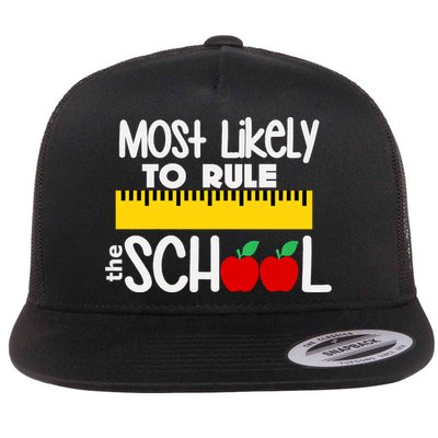 MOST LIKELY TO RULE THE SCHOOL RULER & APPLE Flatbill Hat