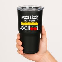 MOST LIKELY TO RULE THE SCHOOL RULER & APPLE Tumbler