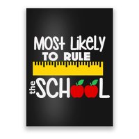 MOST LIKELY TO RULE THE SCHOOL RULER & APPLE Poster