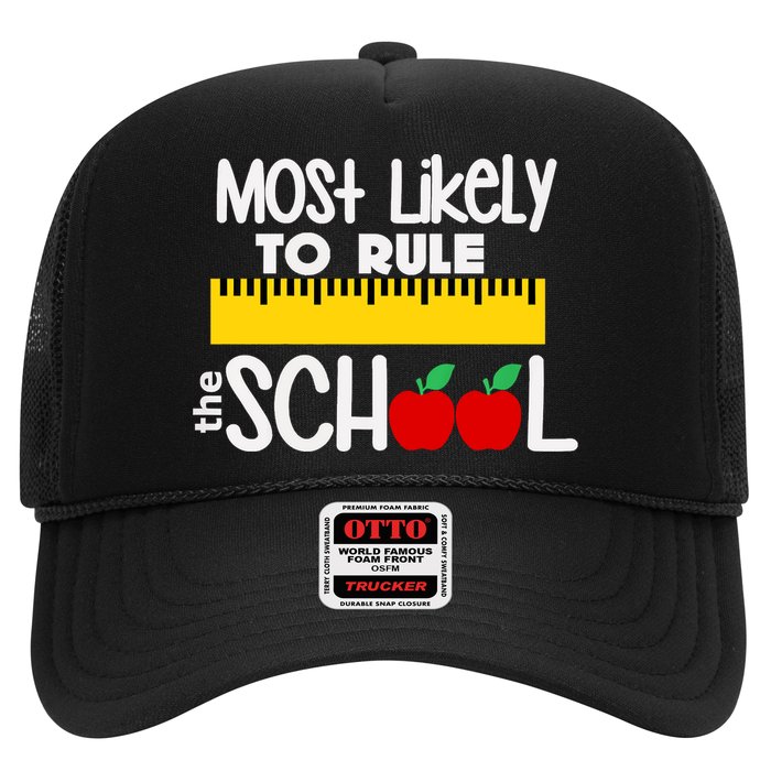 MOST LIKELY TO RULE THE SCHOOL RULER & APPLE Hat