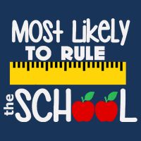 MOST LIKELY TO RULE THE SCHOOL RULER & APPLE Infant Baby Jersey Bodysuit