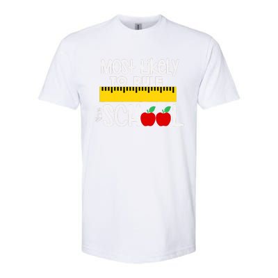 MOST LIKELY TO RULE THE SCHOOL RULER & APPLE Softstyle® CVC T-Shirt