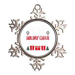 Most Likely To Spread Holday Cheer On Christmas Funny Gift Metallic Star Ornament