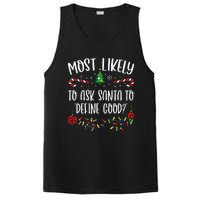 Most Likely To Ask Santa To Define Good Funny Christmas Family Matching Cute C PosiCharge Competitor Tank