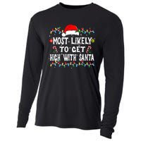 Most Likely To Get High With Santa Cooling Performance Long Sleeve Crew