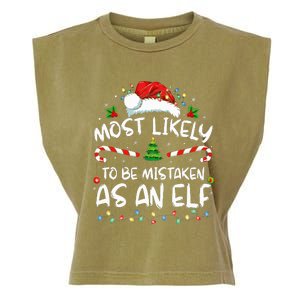 Most Likely To Be Mistaken As An Elf Garment-Dyed Women's Muscle Tee