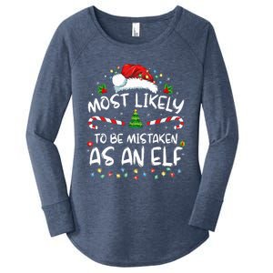 Most Likely To Be Mistaken As An Elf Women's Perfect Tri Tunic Long Sleeve Shirt