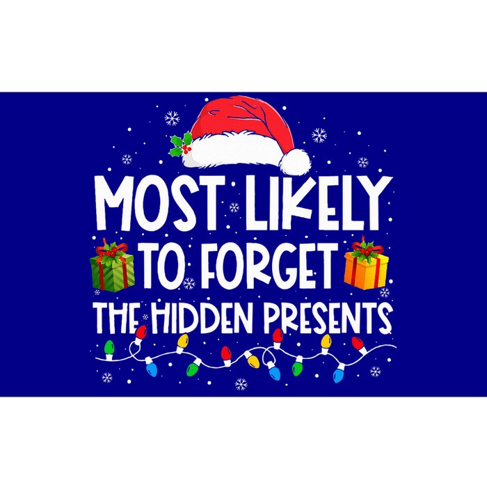 Most Likely To Forget The Hidden Presents Family Christmas Bumper Sticker