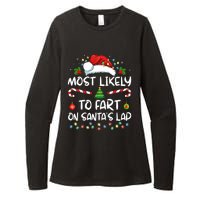 Most Likely To Fart On SantaS Lap Family Christmas Holiday Womens CVC Long Sleeve Shirt