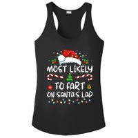 Most Likely To Fart On SantaS Lap Family Christmas Holiday Ladies PosiCharge Competitor Racerback Tank