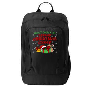 Most Likely To Spread Christmas Cheer Gift City Backpack