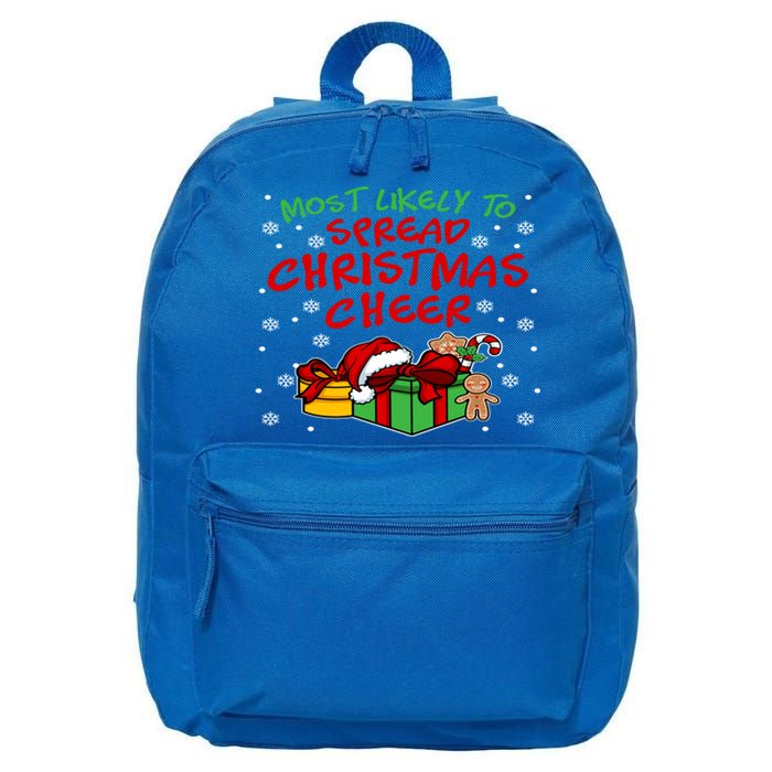 Most Likely To Spread Christmas Cheer Gift 16 in Basic Backpack