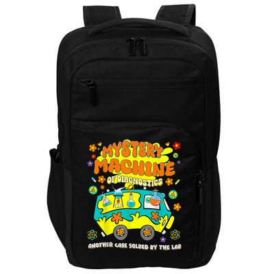 Med Lab Tech Lab Week 2025 Mystery Machine Of Diagnostics Impact Tech Backpack