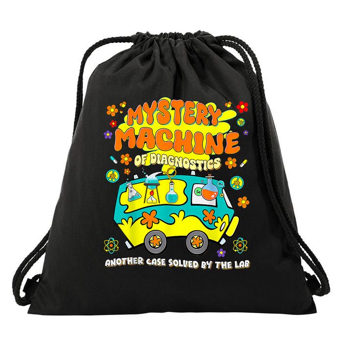 Med Lab Tech Lab Week 2025 Mystery Machine Of Diagnostics Drawstring Bag