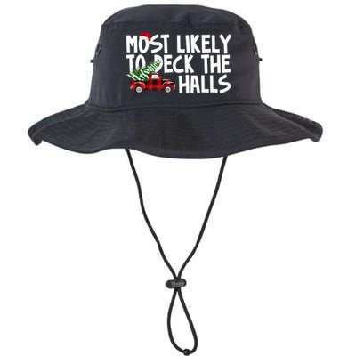 Most Likely To Deck The Halls Christmas Holiday Bucket Hat
