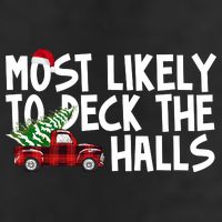 Most Likely To Deck The Halls Christmas Holiday 11oz C Handle Ceramic Mug