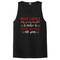 Most Likely To Shirt Funny Matching Family Christmas PJs PosiCharge Competitor Tank