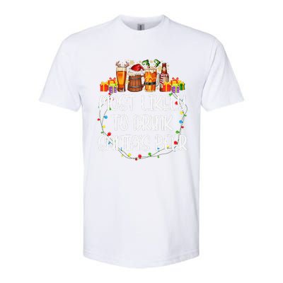 Most Likely To Drink SantaS Beer Matching Christmas Softstyle CVC T-Shirt