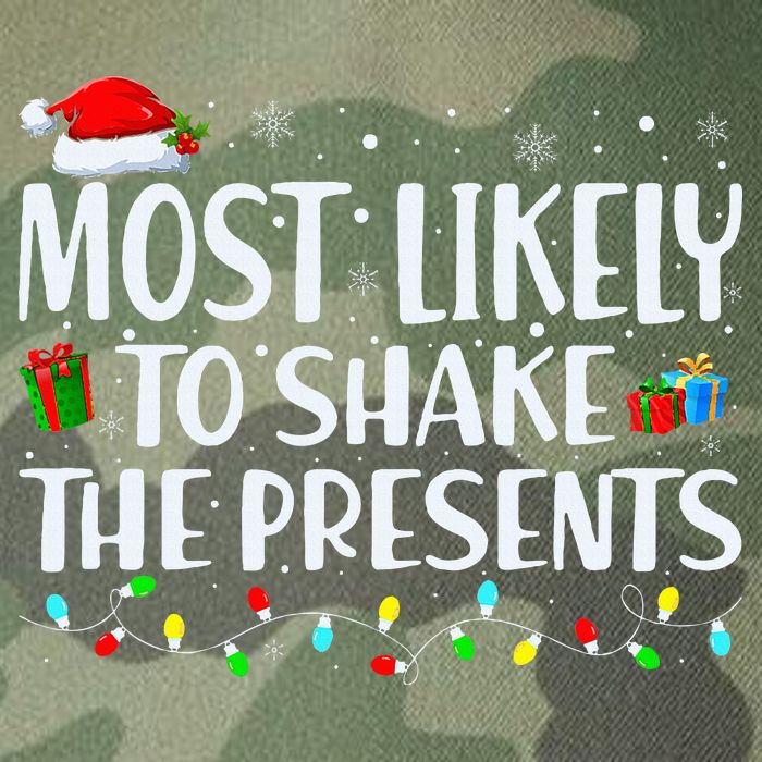 Most Likely To Shake The Presents Family Matching Christmas Legacy Tie Dye Trucker Hat