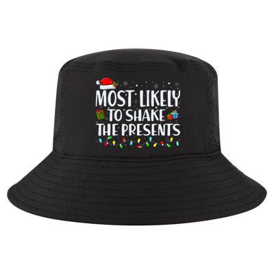 Most Likely To Shake The Presents Family Matching Christmas Cool Comfort Performance Bucket Hat