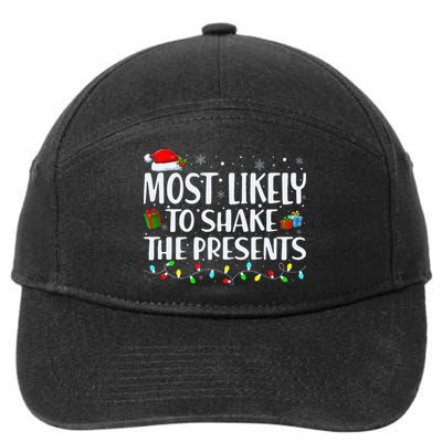 Most Likely To Shake The Presents Family Matching Christmas 7-Panel Snapback Hat