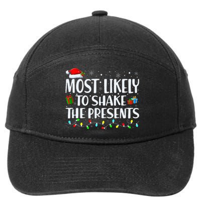 Most Likely To Shake The Presents Family Matching Christmas 7-Panel Snapback Hat