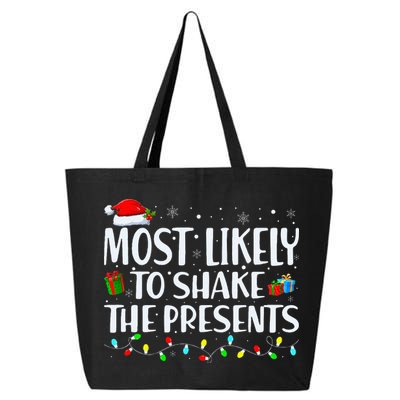 Most Likely To Shake The Presents Family Matching Christmas 25L Jumbo Tote
