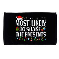 Most Likely To Shake The Presents Family Matching Christmas Microfiber Hand Towel